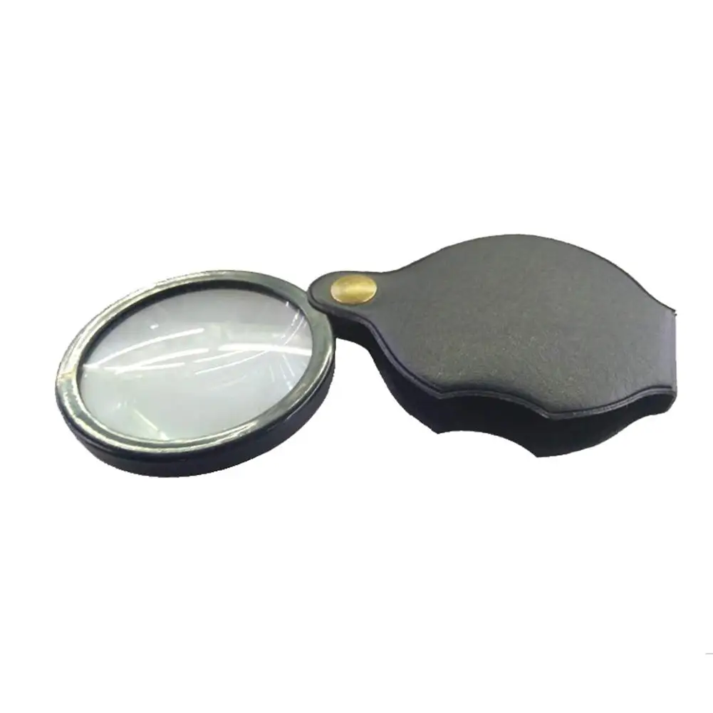 6X/8X/10X Mini Pocket Folding Magnifier Jewelry Magnifying Glass HD Eye Glass Loupe Glass Lens Portable Magnifier