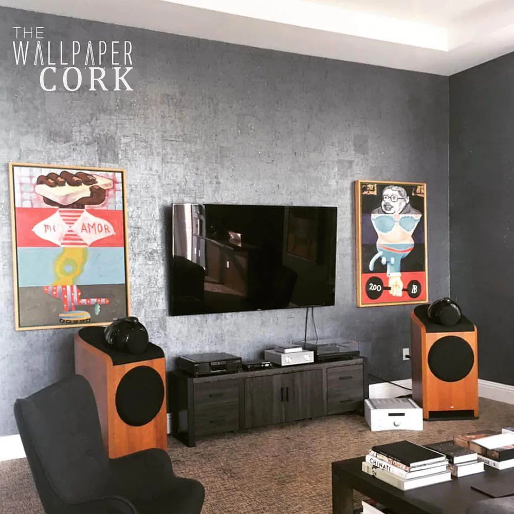 Imagem -04 - Papel de Parede de Cortiça para Decoração Luxo Material Natural Real Mais Cor Segurança