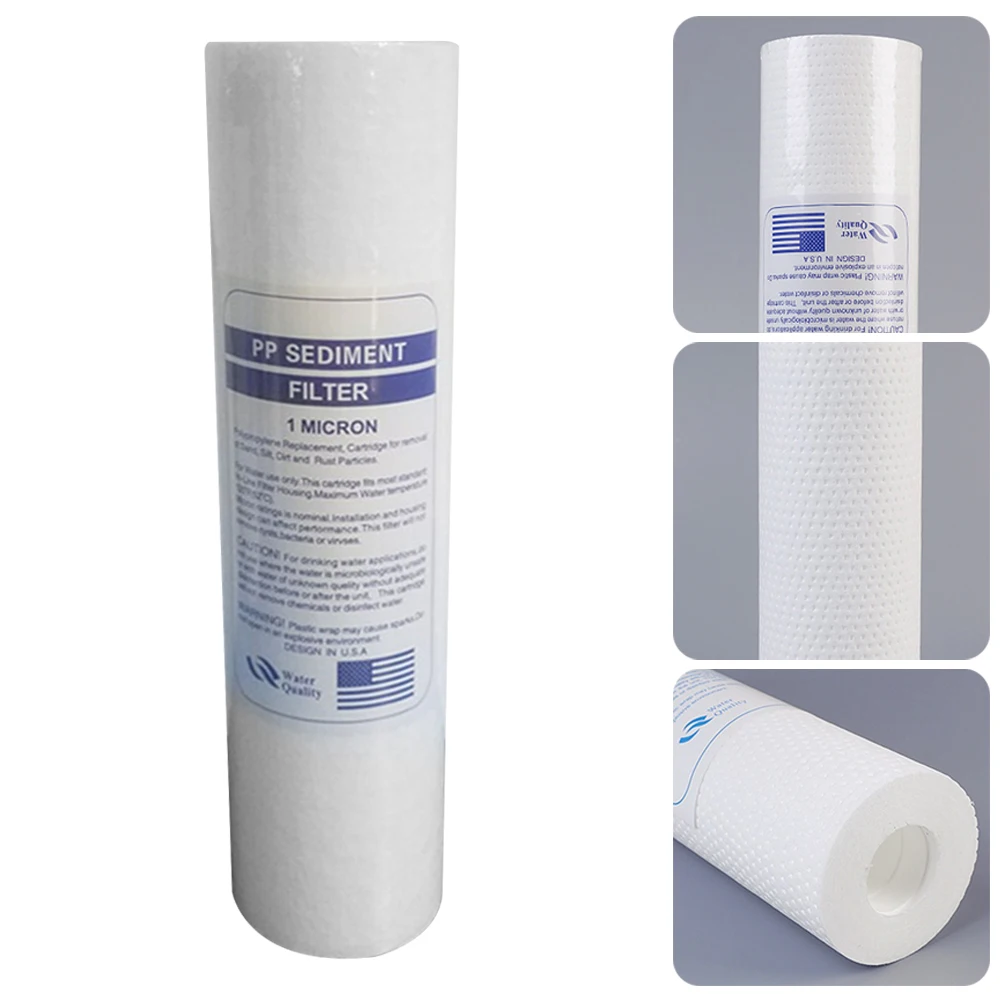 1 Micron / 5 Micron 10\'\' RO Water Replacement PP Sediment Filter Acupuncture Process 6.2*6.2*25.4cm Cartridge Reverse Osmosis