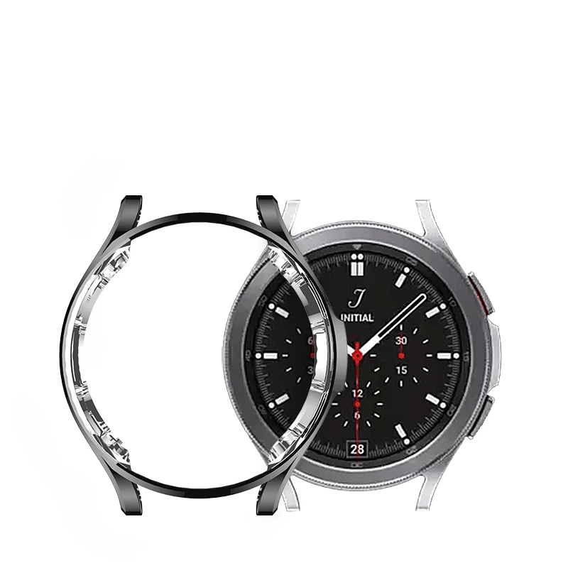 شاشة واقية مشاهدة الحال بالنسبة لسامسونج غالاكسي ساعة 4 40 مللي متر 44 مللي متر/كلاسيكي 42 مللي متر 46 مللي متر غطاء حامي كامل للصدمات قذيفة بولي يوريثان