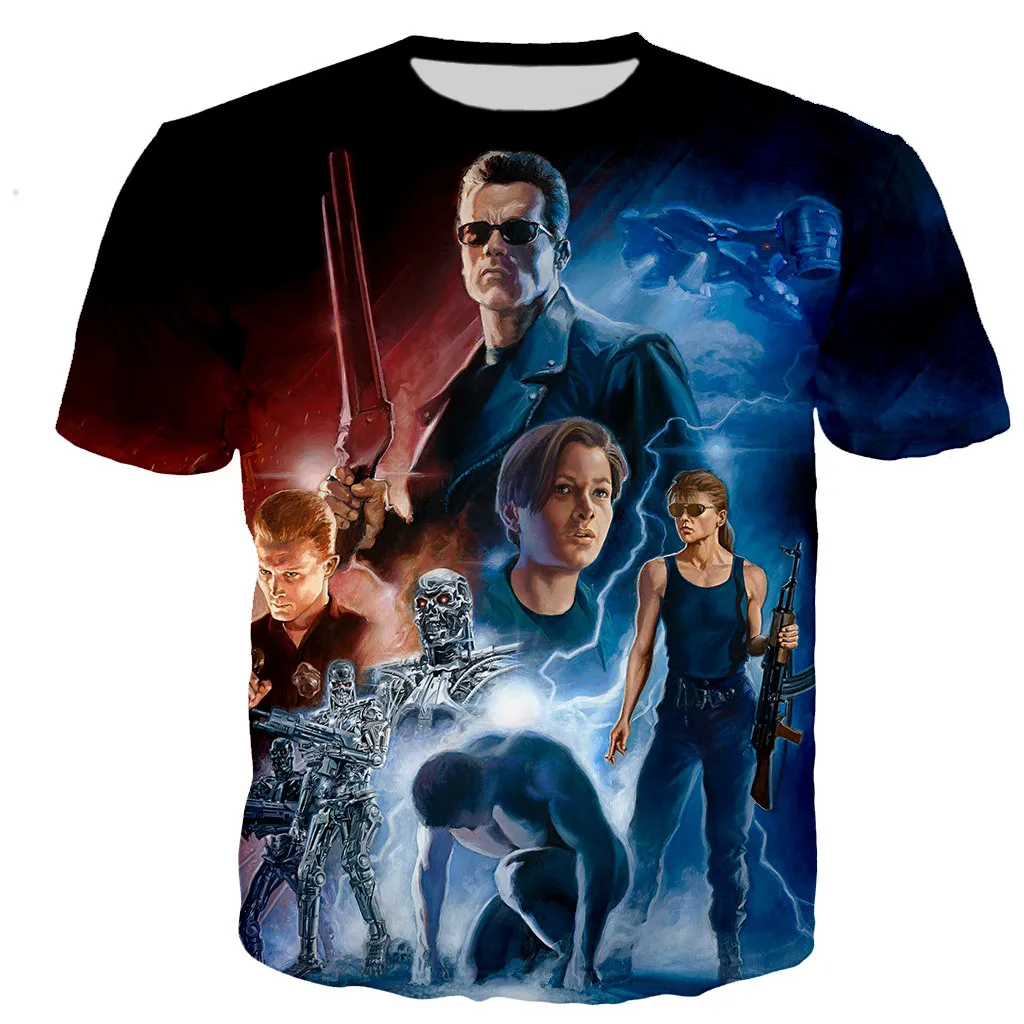 Classic Movie Terminator T Shirt Men/women 3D Printed T-shirts Summer Fashoin Casual Harajuku Style Tshirt Streetwear Tops