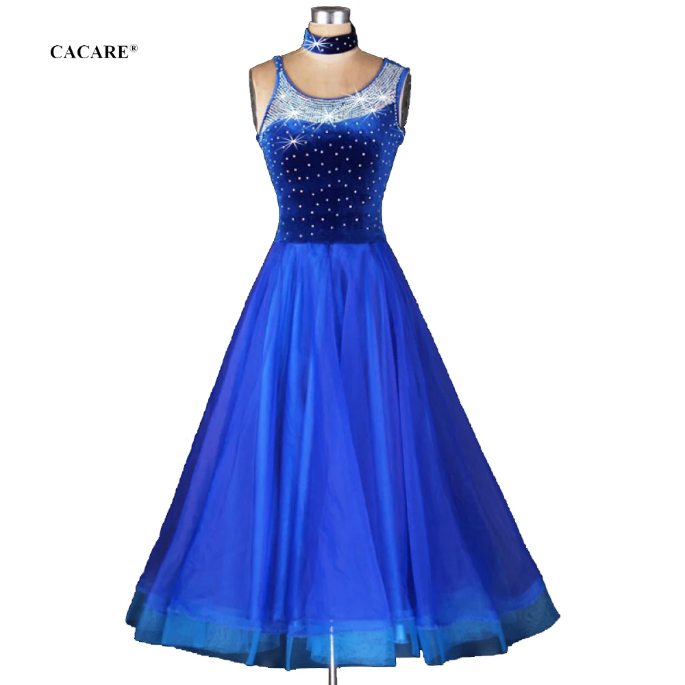 

Ballroom Dress Sale Standard Dance Dresses Waltz Dress Elegant Dance Competition Dresses Customize D0283 Sheer Hem Rhinestones