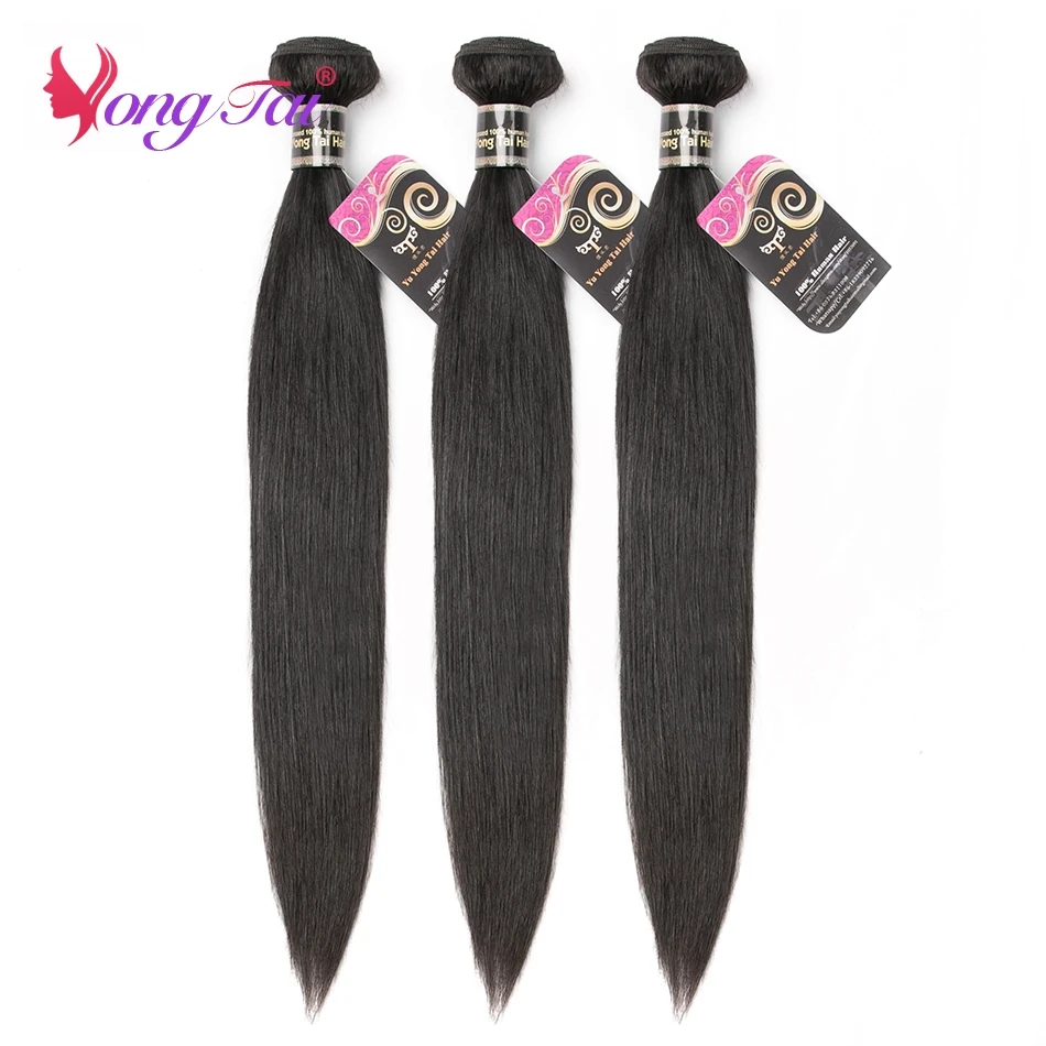 Braziliaanse Bone Straight 3 Bundels Met Vetersluiting Natuurlijke Kleur Human Hair Extensions Voor Vrouwen Goedkope Items Met Gratis Verzending