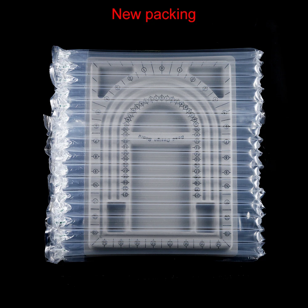 Tablero de cuentas flocado gris, organizador de cuentas para pulsera, bandeja para fabricación de joyas, bancos de trabajo, tamaño, placa de