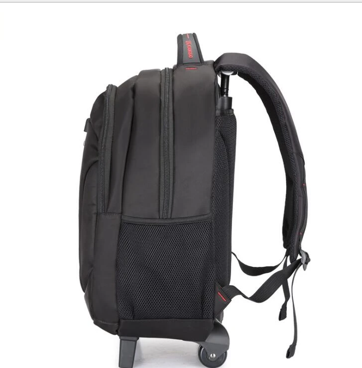 Wheeled backpack bag for men school trolley bags travel backpack with wheels Oxford women Travel Rolling Luggage trolley bags