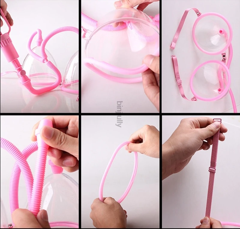 Vacuum Suction Cup Women Breast Enlarge Pump Magnetic Therapy Set Breast Enhancement Tools K0521