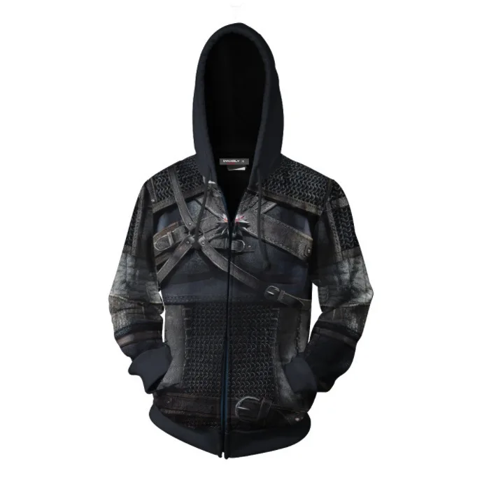 

The Witchers: Cosplay Hoodie 3D Print Costume Jacket Hoodie Zipper Sweatshirt Halloween Zipper Jersey