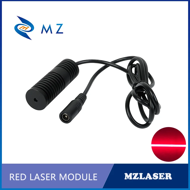 Imagem -04 - Linha Módulo Laser Industrial com Suporte Calibração Vermelho Adaptador de Alimentação 110 Graus 650nm 100mw