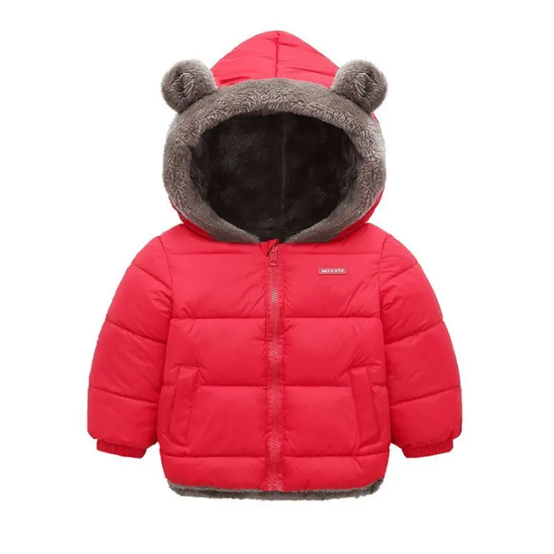 Cashmere Children Coat 2023 Autumn Winter Thicken Jacket Boys Girls Solid Color Hooded Jackets Kids Parka Outerwear 2-6 Years