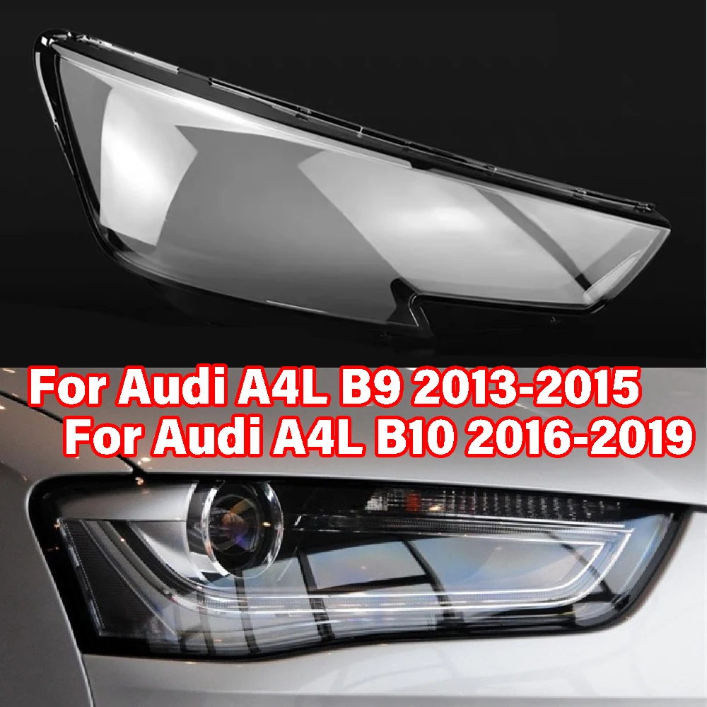 

Wooeight Car Headlight Lens Left Right Lamp Headlamp Protective Shell Cover Fit For Fit For Audi A4L B9 2013-2015 B10 2016-2019