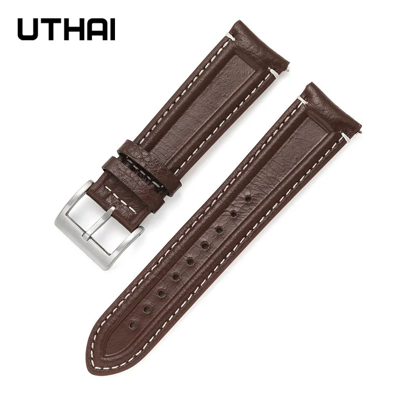 UTHAI Z44 Genuine leather watchbands For Samsung Galaxy S3 Huawei Xiaomi smart watch strap Band Belt  Bracelet sport 20mm 22mm