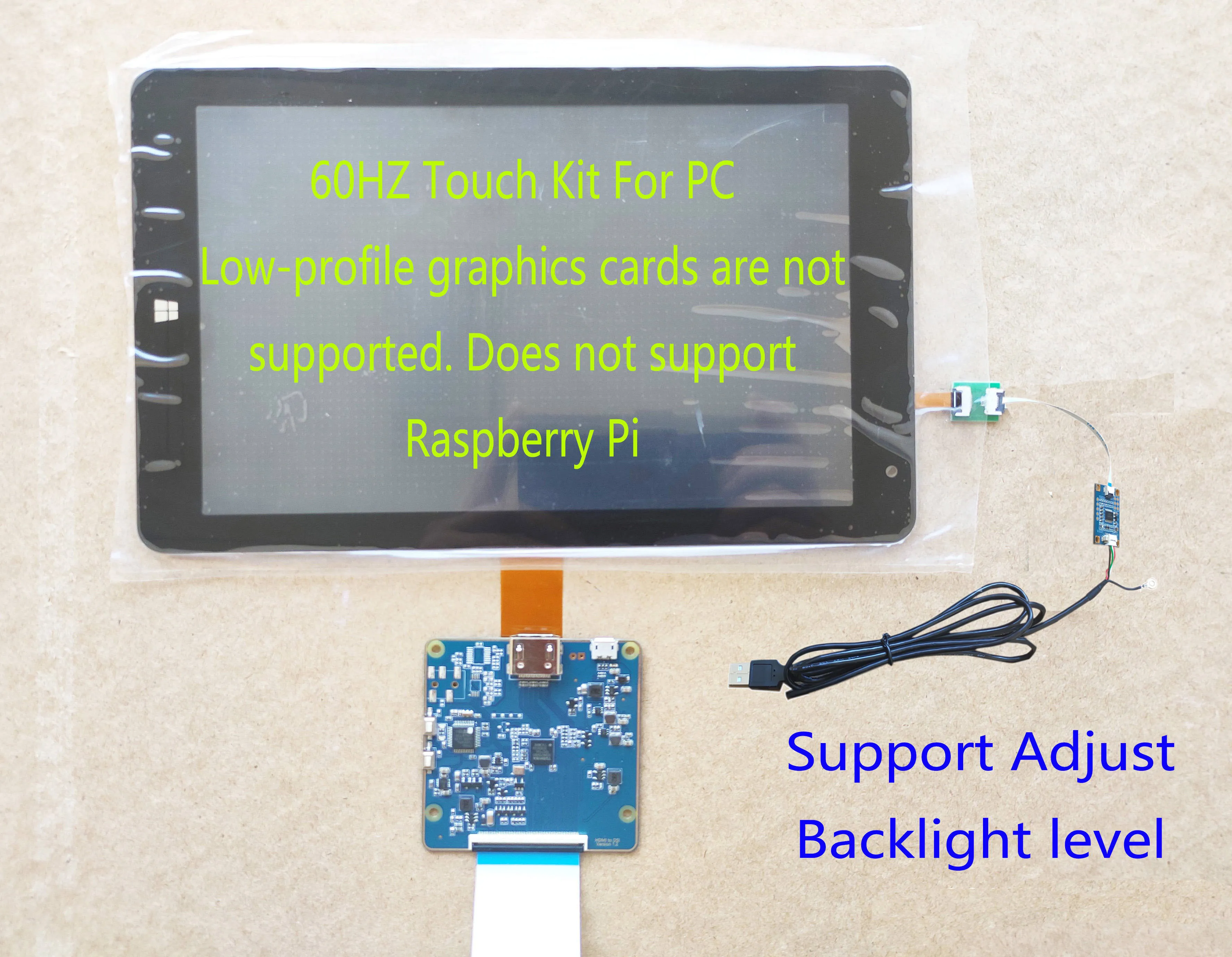 8.9 inch TFTMD089030 2560*1600 2K HD display kit Supports Raspberry Pi 3/4 USB Capacitive Touch Screen Digitizer