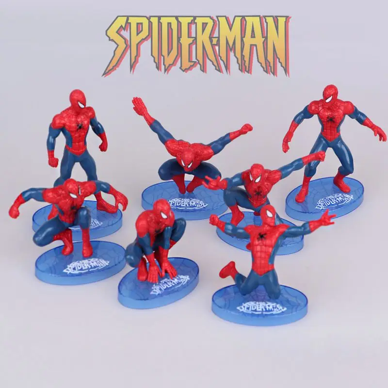 NEW Super Hero Spider Man Party cupcake toppers picks Birthday Spiderman Party Decoration Kids Supplies Cake decorat Kid Toys