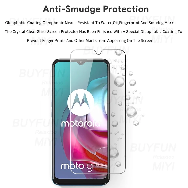 2PCS Tempered Glass For Motorola Moto G30 G20 G10 Glas 9H Screen Protector For Moto G 30 20 10 30G 20G 10G 2021 Phone Film Cover