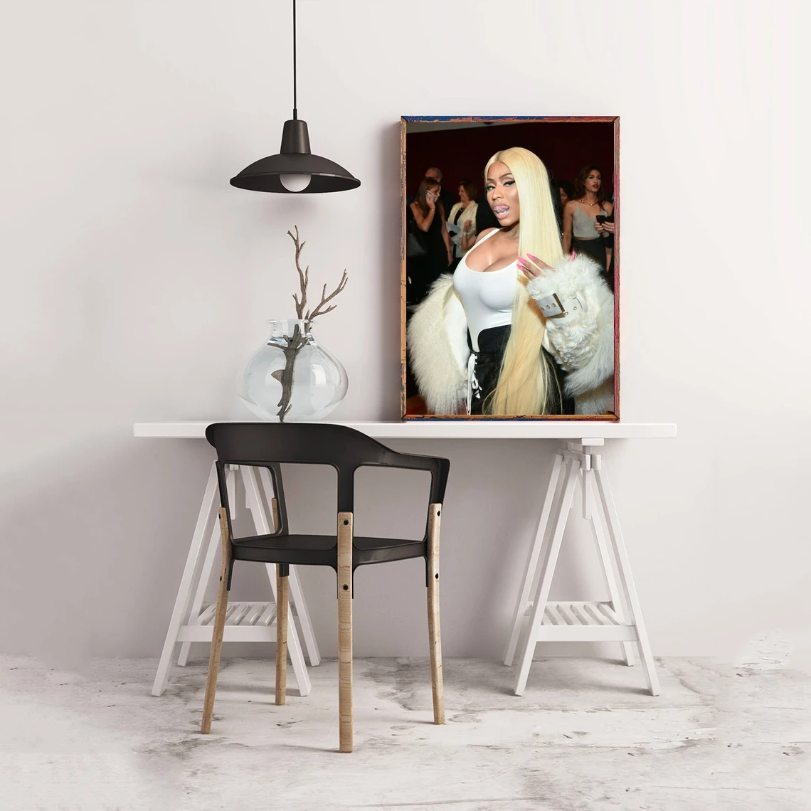 Nicki Minaj Poster Hip Hop Rapper Pop Music Star Album Canvas Print Art Wall Painting Home Decoration Gift