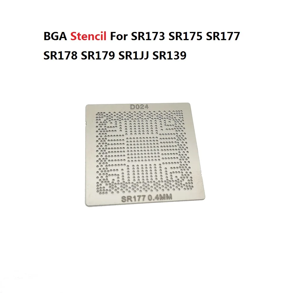 BGA Stencil For SR173 SR174 SR175 SR176 SR177 SR178 SR179 SR1JJ SR1JK SR13C SR13D SR137 SR138 SR139 Direct Heating Reballing 0.4