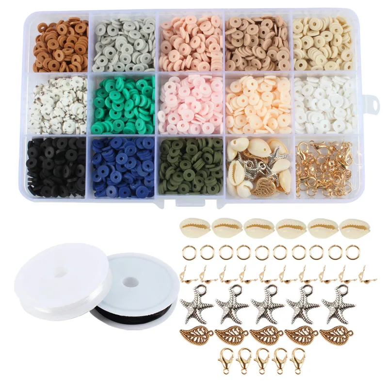 15 g 6 mm soft beads box color of wafer jewelry DIY accessories