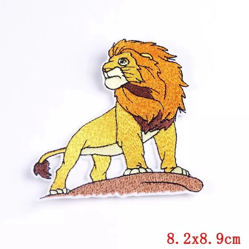 Anime movies The lion king Simba patches iron on clothes patches Garment stickers embroidery cloth stickers