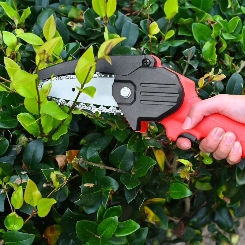 4-Inch 24V Mini Brushless Electric Chain Saw Handheld Pruning With Woodworking Pruning  Cutting Down Wooden Trees 110V-240V