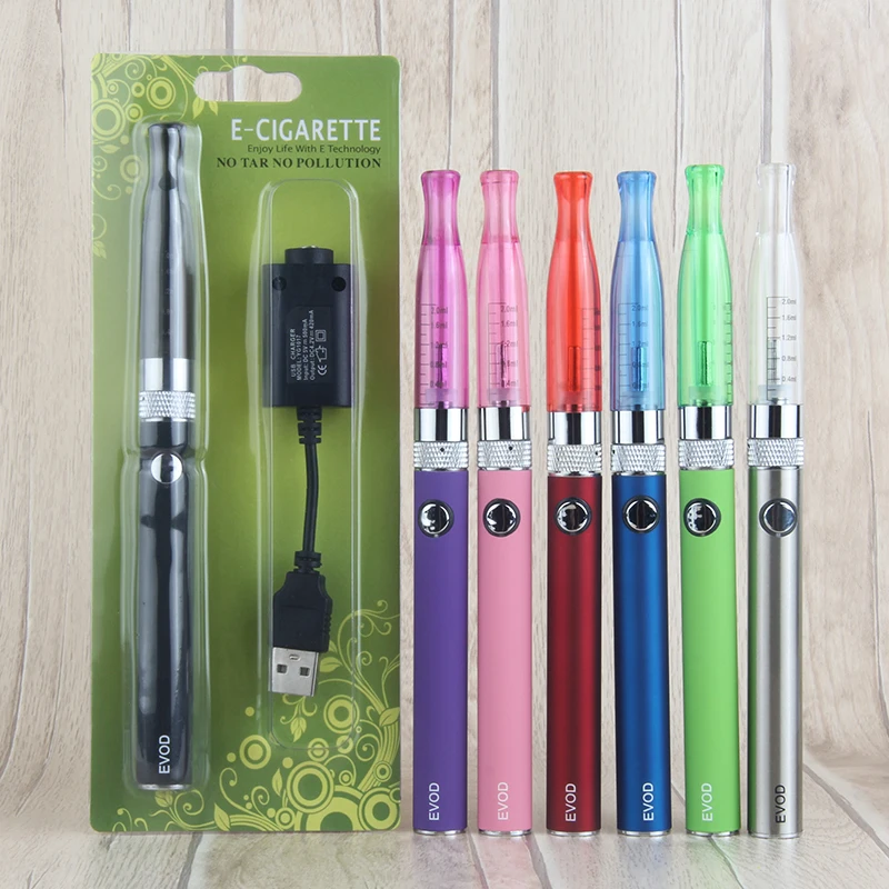 1pcs EVOD H2 Vapor Clearomizer Atomizer 2.0 ml Bottom Coil Tanks Electronic Cigarette CE4 Ego Shisha Battery kit