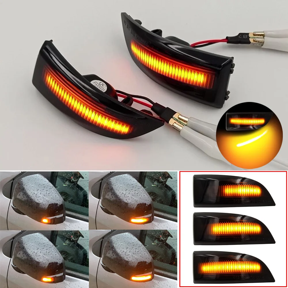 Dynamic Turn Signal LED Light Side Mirror Indicator For Renault Megane MK3 Laguna III X91 Grand Scenic III Fluence Latitude