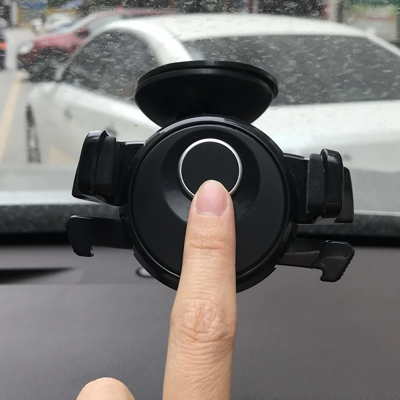 Car Phone Holder Bracket Mount Cup Holder Universal Car Window Mount Mobile Suction Windshield Phone Locking Car-Accessories