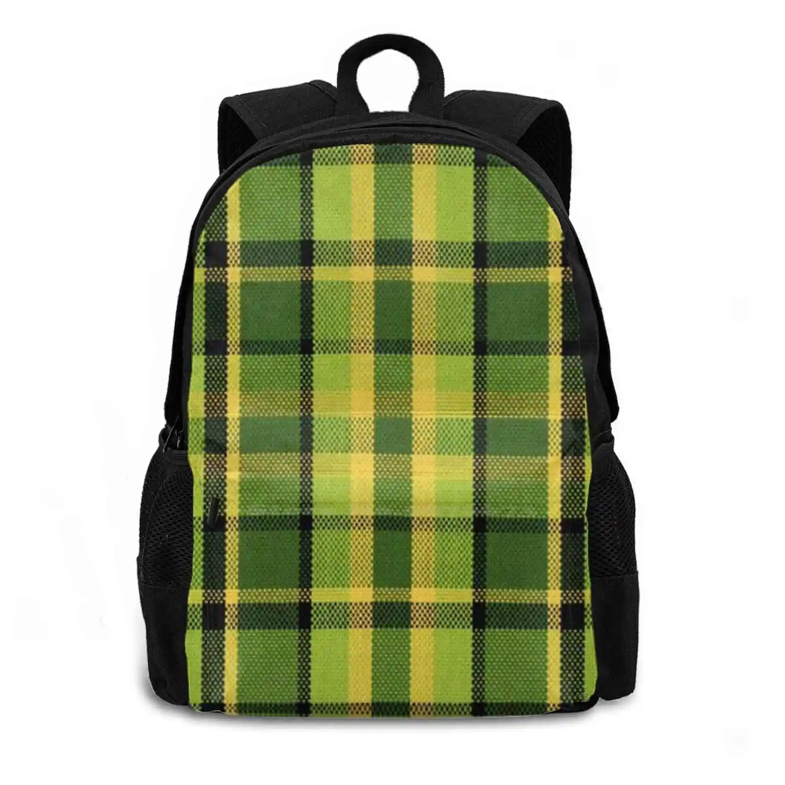 Bulli Bus Fabric Cover T2 Green School Bag Big Capacity Backpack Laptop 15 Inch Bullish Westfalia T2 Material Van Vanlife Green