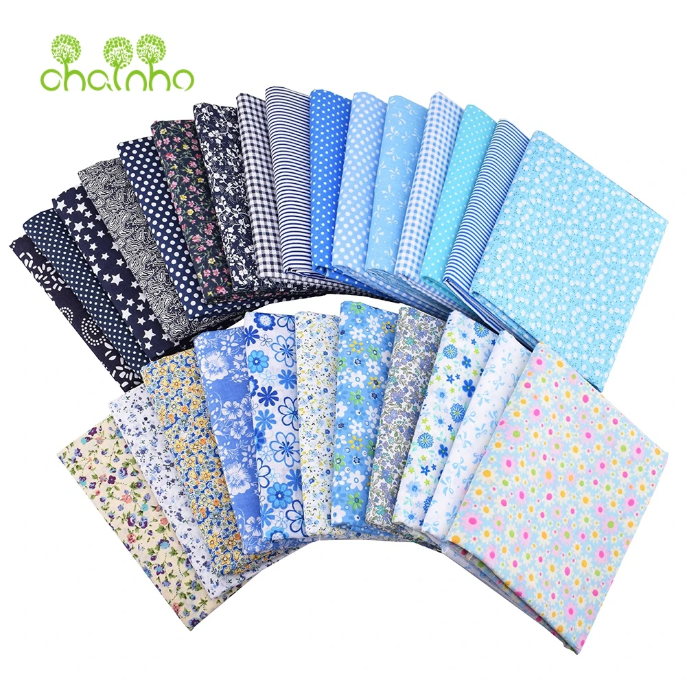 Chainho,Low Density,Thin Cotton Plain Fabric,Patchwork Clothes For DIY Sewing & Quilting,Table Mat,Blanket,Toys Material,24x24cm