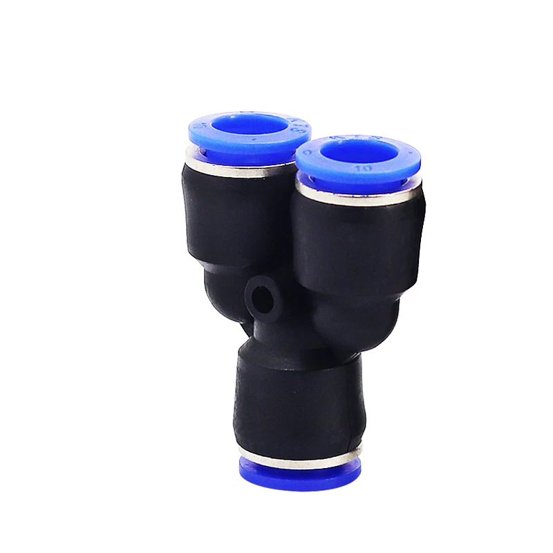 10 Pieces/package Pneumatic Air Pipe Quick Connector PY4 PE6 PE8 PY10 PE12 PE16 Y Type Three-prong T-type Tee One-touch Push-in