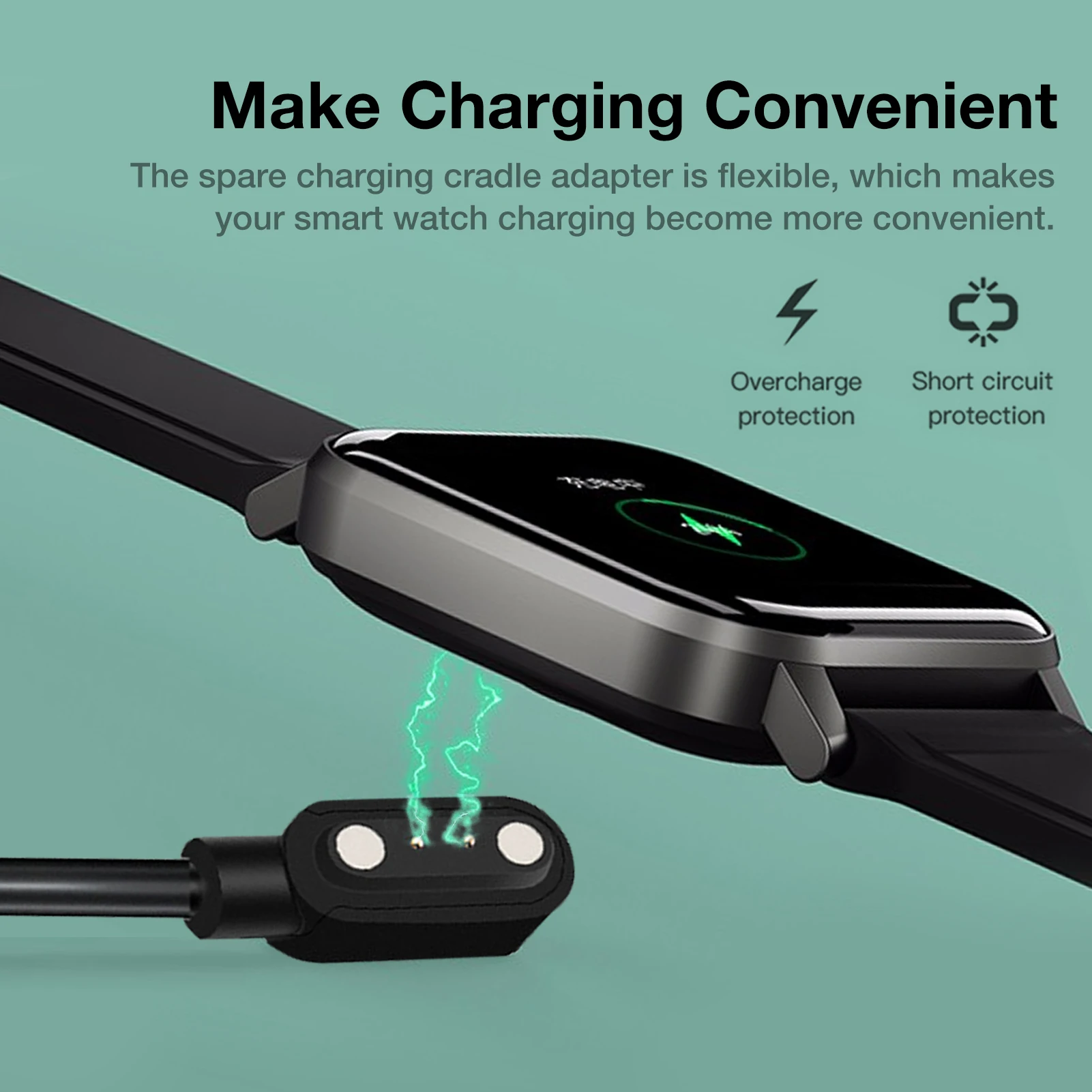 Зарядная док-станция для смарт-часов Haylou 2, кабель для быстрой зарядки для Haylou Smart Watch 2, USB-зарядное устройство, аксессуары для проводов