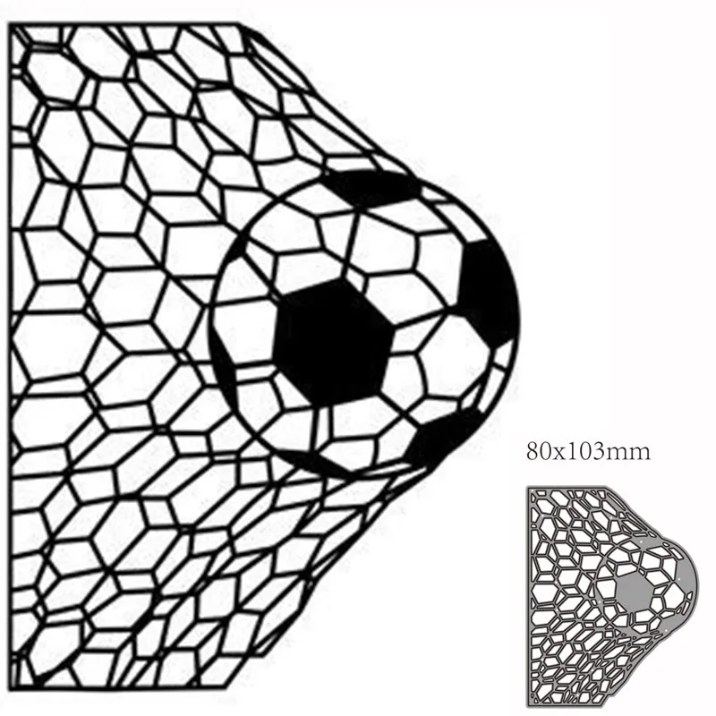 Metal Cutting Dies Cut Football goal Decoration Scrapbook Paper Craft Knife Mould Blade Punch Stencils