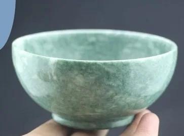 Natural Lushan Mountain jade, rice bowl / chopstick