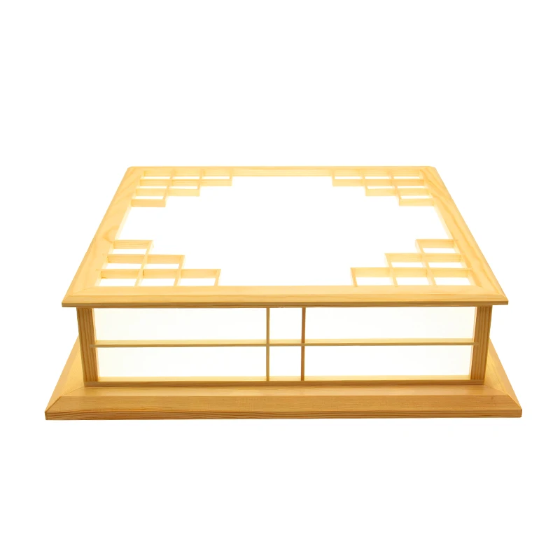 Imagem -02 - Luminária de Teto de Led Estilo Japonês 35x35cm Luzes de Teto Tatami de Washitsu Lâmpada de Sapji para Decoração de Madeira Restaurante Sala de Estar e Corredor