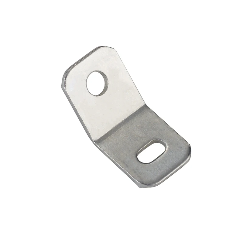 135 degree 1.5mm thick zinc plating iron material metal corner bracket for board connect anti-tip strap connect