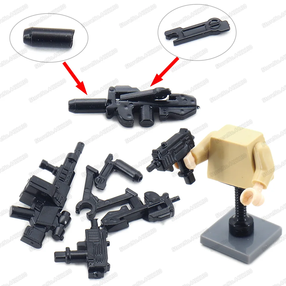 Military Soldier Weapons Figures Building Blocks Assembly Ordnance Model Guns ww2 Army Equipment Moc Childs Christmas Gifts Toys