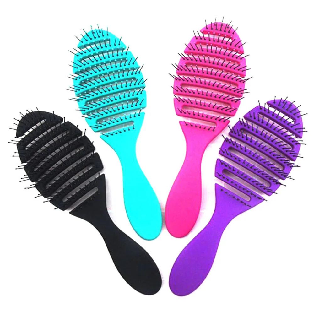 1pcs High Quality Wet Brush Comb Tool Barber Hair Brush Hair Styling Tools Anti-static Head Massage Hairbrush Magic Comb