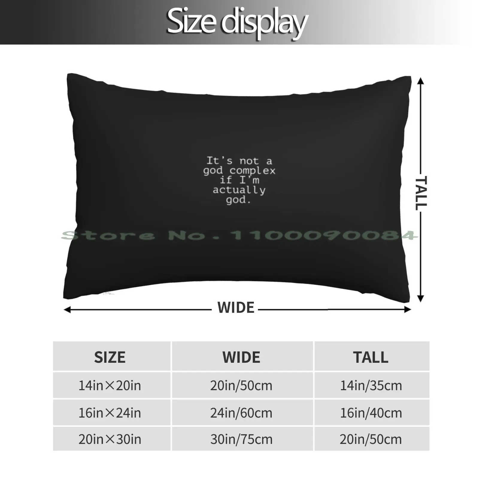 God Complex Pillow Case 20x30 50*75 Sofa Bedroom Godcomplex Complex Godcomplezes God Long Rectangle Pillowcover Home Outdoor