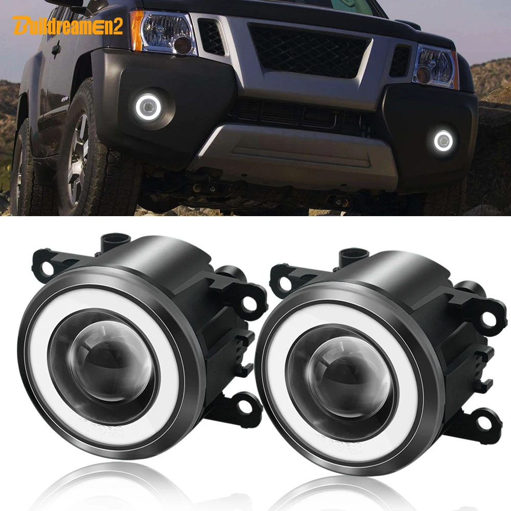 2 X Angel Eye Fog Light Car Front Bumper Fog Lamp DRL Daytime Running Lamp 12V For Land Rover Range Rover Discovery Freelander