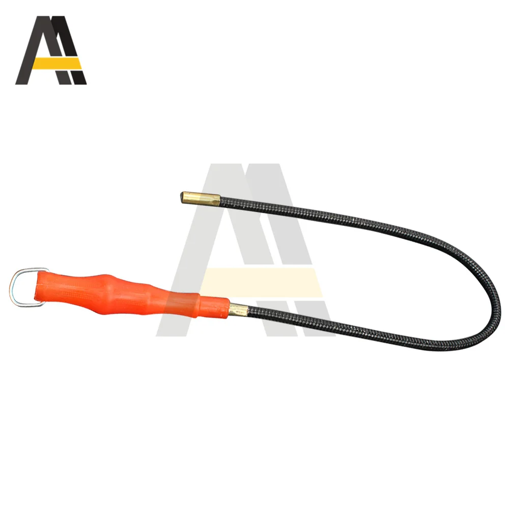 56cm LED Light Magnet Garage Tool Flexible Magnetic Pickup Repair Pick Up Red Plastic Handle Bendable Metal Grabber