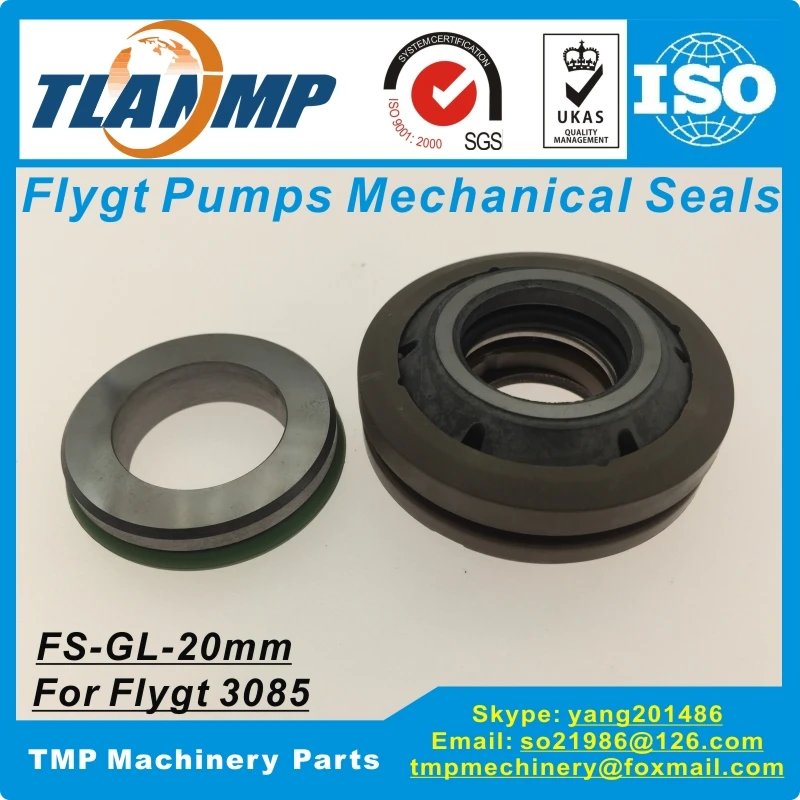 FS-GL-20 ( FS-G-L20 ) , FS-GU-20 ( FS-G-U20) ,Shaft 20mm TLANMP Fly-gt Mechanical Seals for Fly-gt 3085/3082-20 pumps