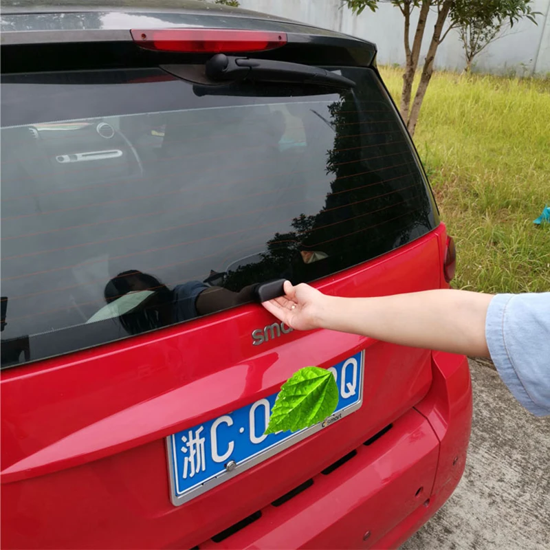 مانع صدمات خلفي للسيارة الجذع مقبض الباب الخلفي ملصق مقبض مساعد الديكور الخارجي لملحقات السيارة القديمة الذكية fortwo 451