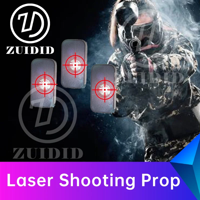 ZUIDID escape room props Laser Shooting Prop hits the number of times the difficulty level is set to unlock escape game