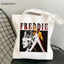 Freddie Mercury shopping bag shopping bolsa bolso borsa di iuta borsa di tela panno ecobag bolsas riutilizzabili tote cabas