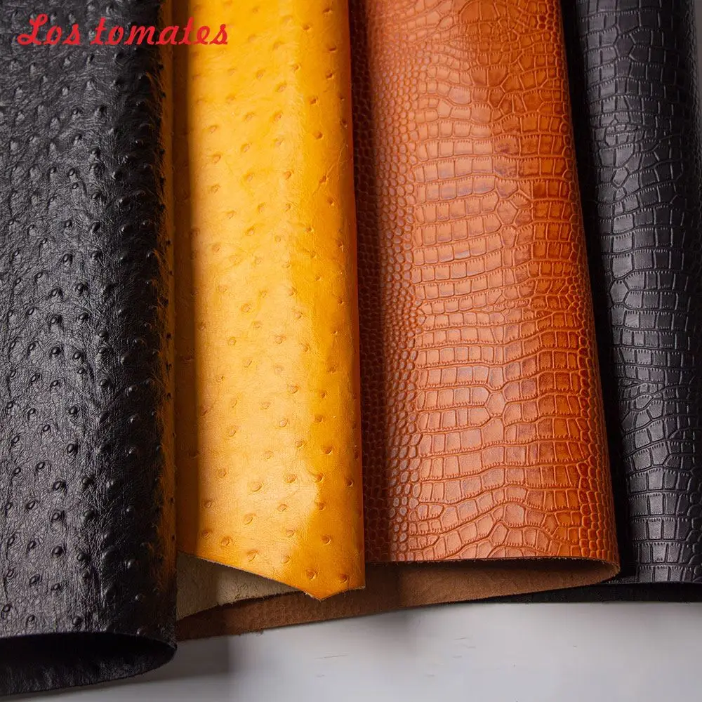 high quality First Layer full gain genuine leather 1.4 to 1.8mm cowhide vintage emboss leather craft brown Vegetable handmade