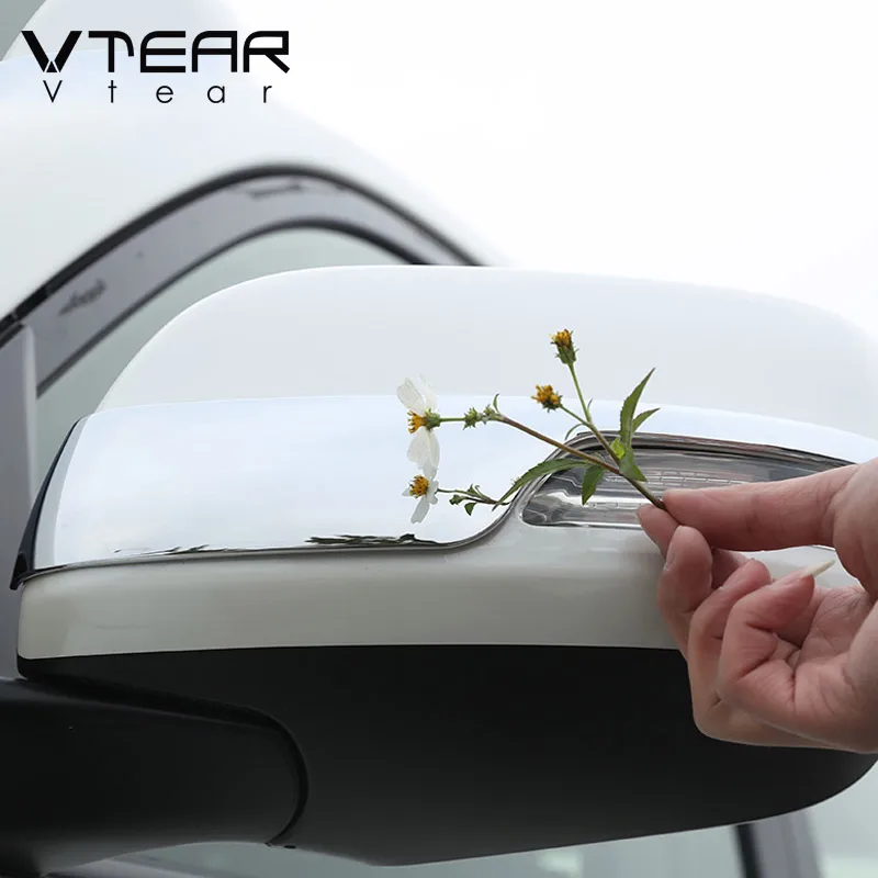 Vtear exterior rearview mirror trim accessories car Anti-scratch cover decoration styling parts For Toyota LAND CRUISER 200 2020