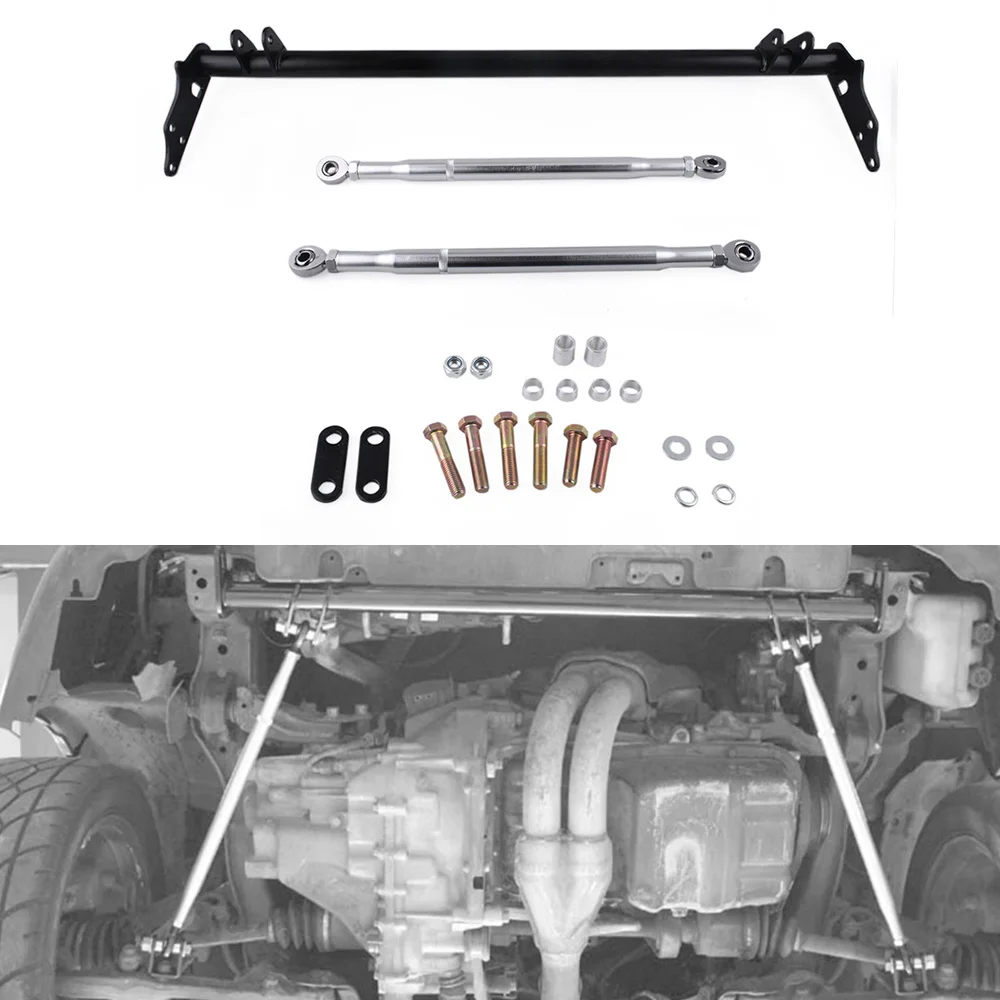 طقم ربط للتحكم في الجر للتعليق الأمامي من RASTP لسيارة Honda Civic EF CRX 1988-1991 أسود RS-LCA012