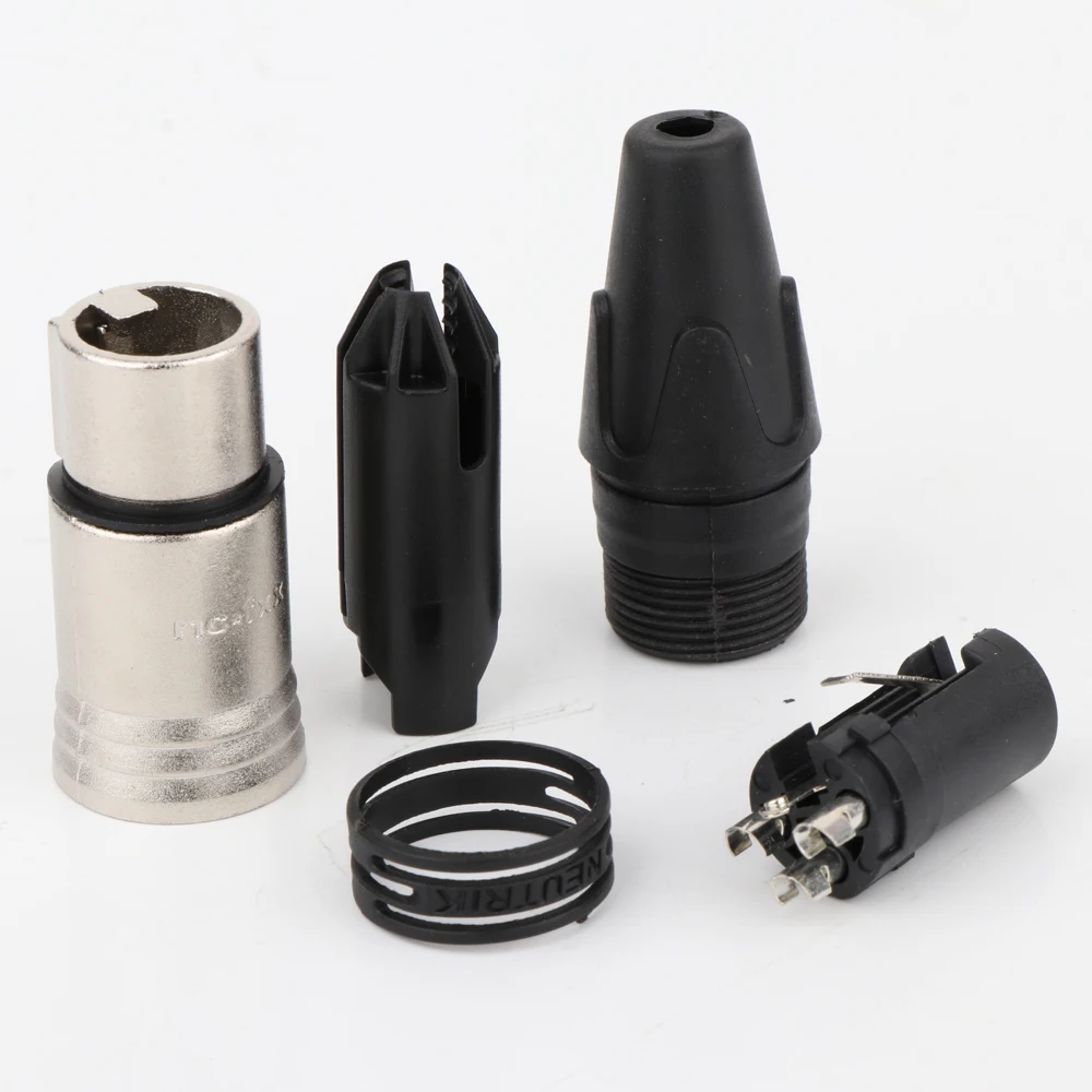 Hi-End 3-polige XLR-Stecker und Buchse für Mikrofon-Audio kabelst ecker Kanonen kabel anschlüsse – Detail 10