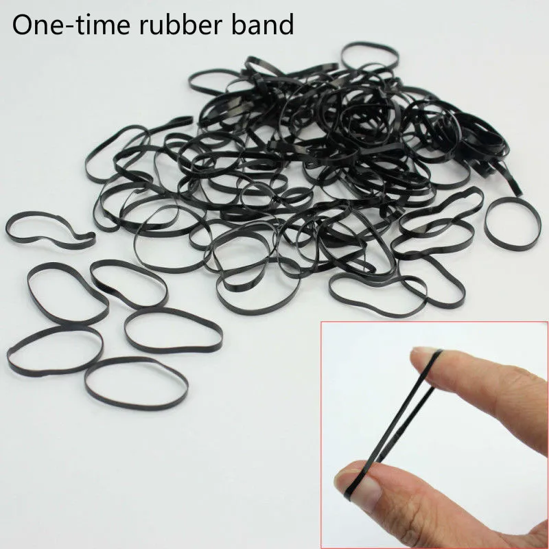 Mini elastico di una volta di 2*20mm, piccola banda 320 pz/borsa antiscivolo molle dei capelli della banda elastica