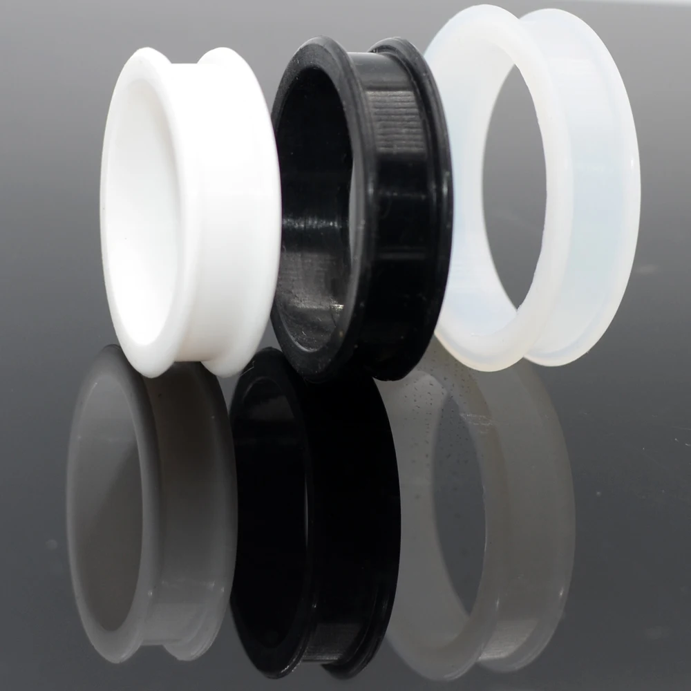Silicone Double Flared Ear Flesh Tunnel Plug