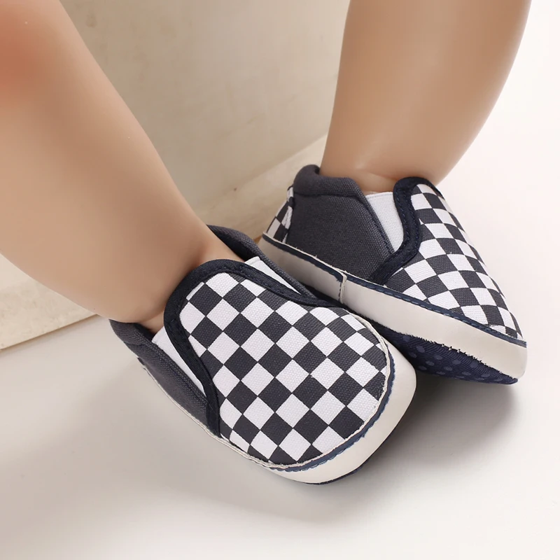 2025 neue Baby Leinwand Turnschuhe Anti-slip Weiche Plaid Baby Junge Mädchen Schuhe Neugeborene Erste Wanderer Infant Baby unisex Casual Schuhe – Detail 10